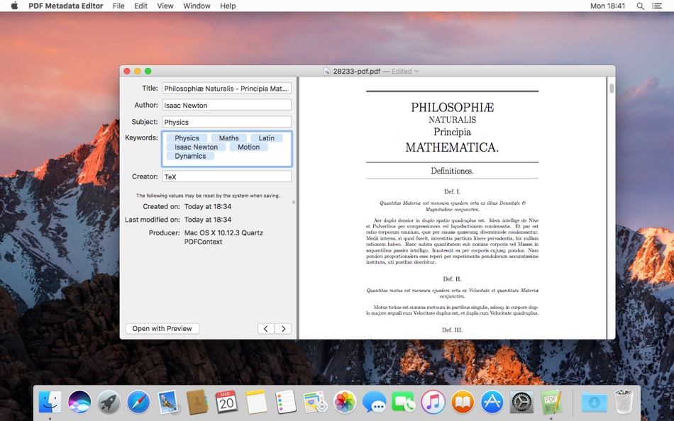 PDF Metadata Editor - 1.10 - (macOS)