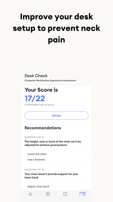 NeckCheckUp: Prevent Neck Pain Screenshot