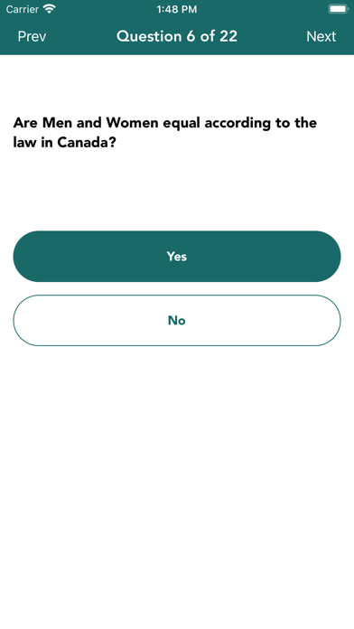 Citizenship Test 2024 · Canada Screenshot