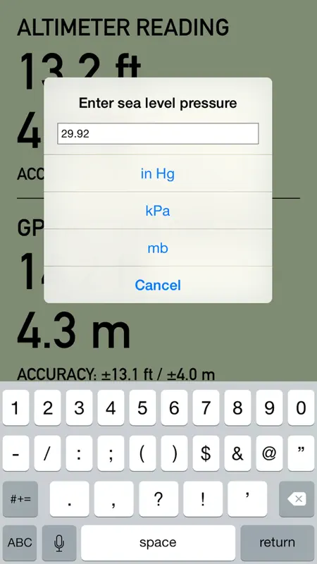 Pro Altimeter - Barometric+GPS screenshot 5 of 5