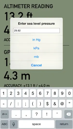 Pro Altimeter - Barometric+GPS iPhone Screenshot 5