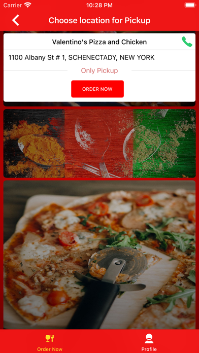 Valentino's Pizza and Chicken Screenshot