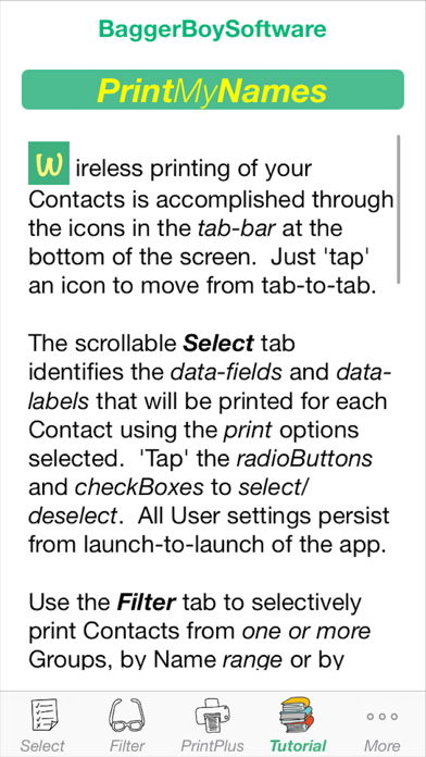 PrintMyNames Screenshot