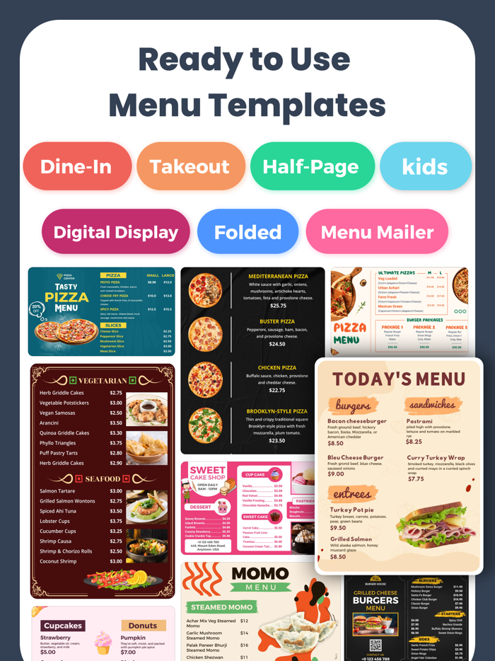 Menu Maker Menu Templates
