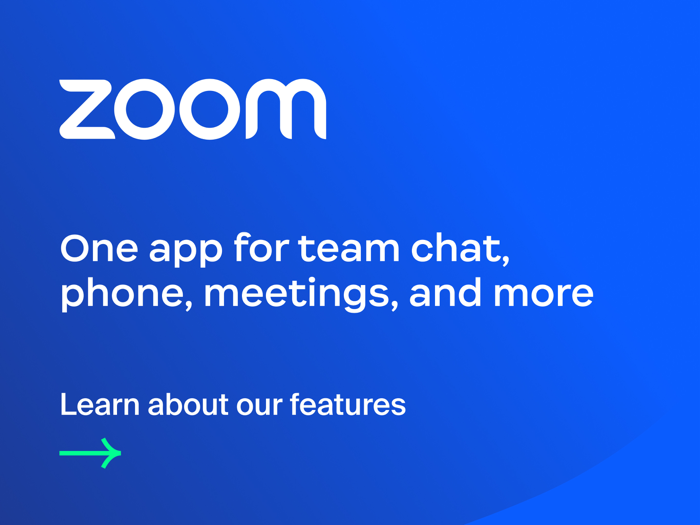 Zoom - One Platform to Connect