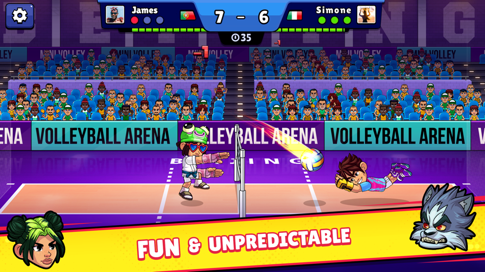 #1. Volleyball Arena: Spike Hard (iOS) By: Miniclip.com