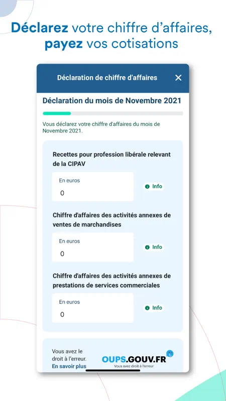 AutoEntrepreneur Urssaf screenshot 3 of 5