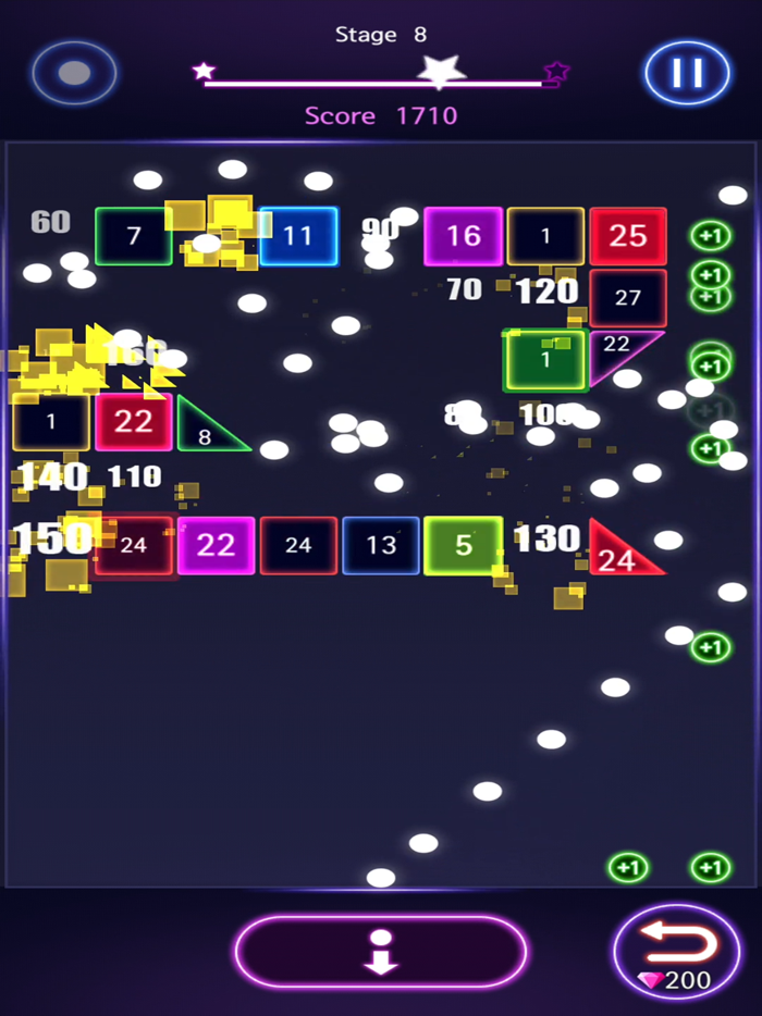 Bricks Breaker Hit - Glow Ball