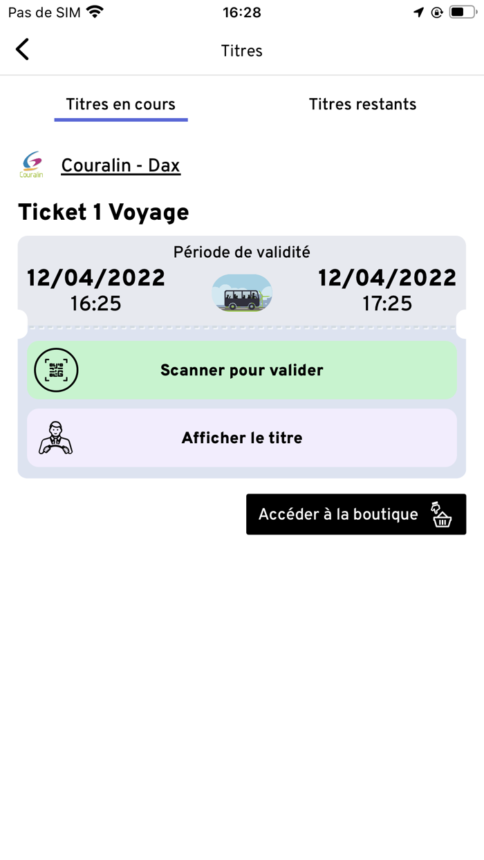 Ticket Modalis