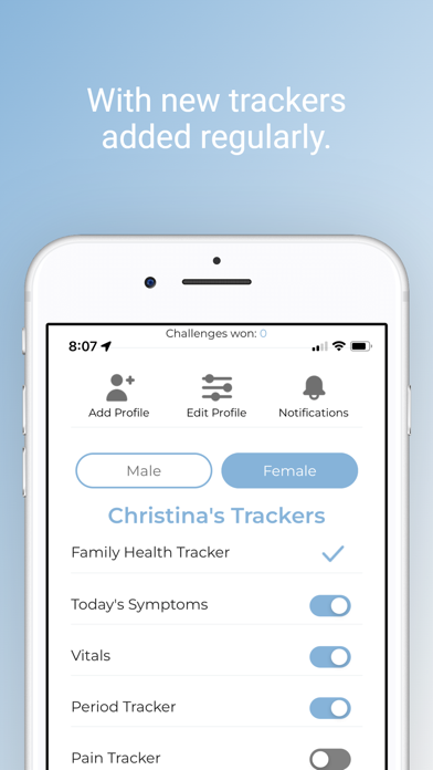 Embrace Health Tracking Screenshot