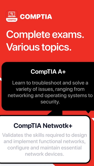 Screenshot #1 pour CompTIA A+ & Security + Prep