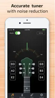 guitar tuner & tempo metronome iphone screenshot 1