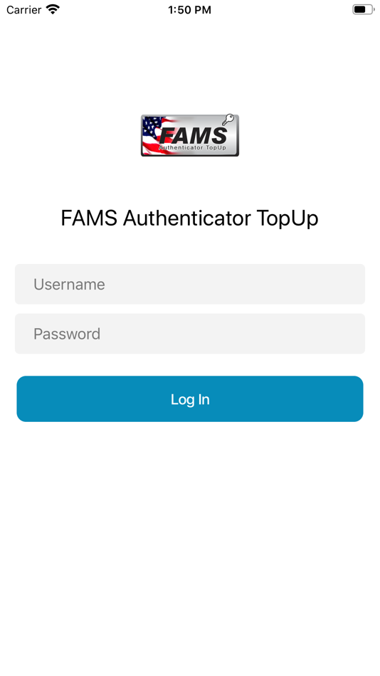 FAMS Authenticator TopUp - 1.0.1 - (iOS)