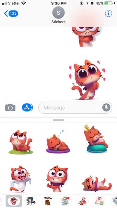 Screenshot #3 pour Cat Cute Pun Funny Stickers