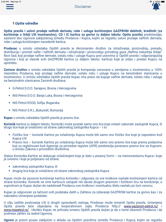 NIS Corporate clients