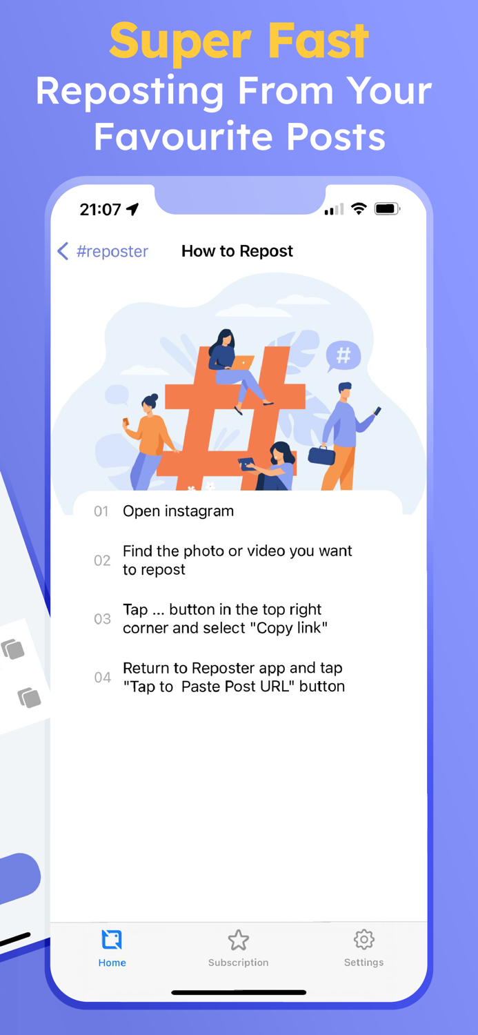 Repost for Instagram Reshare