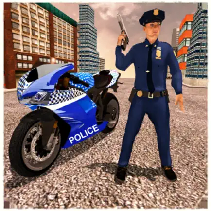 Полицейский погоне мотобайком Читы