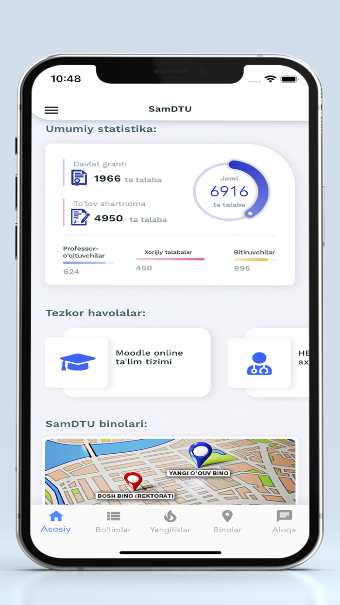 SamDTU - Rasmiy ilovasi