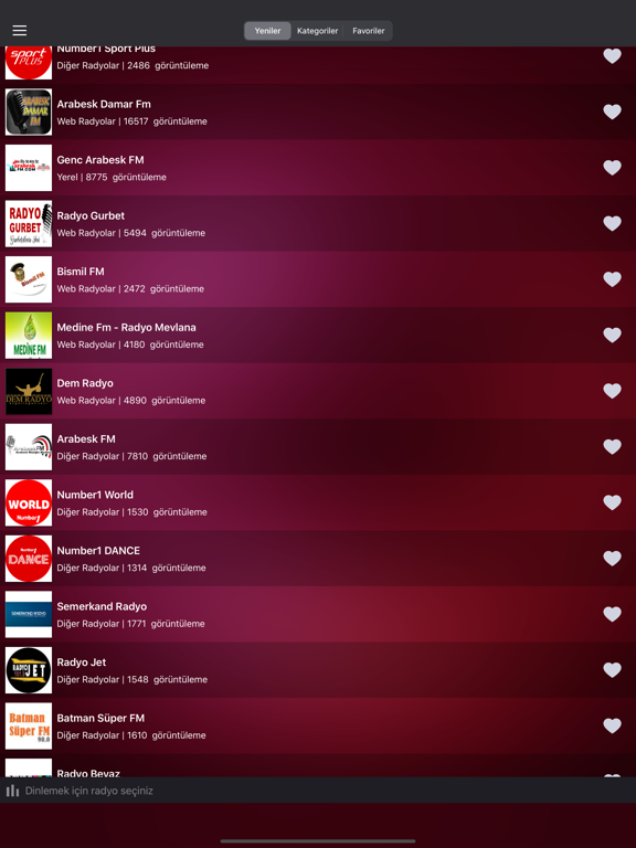 Screenshot #4 pour Radyo Dinle - Türkçe Radyolar