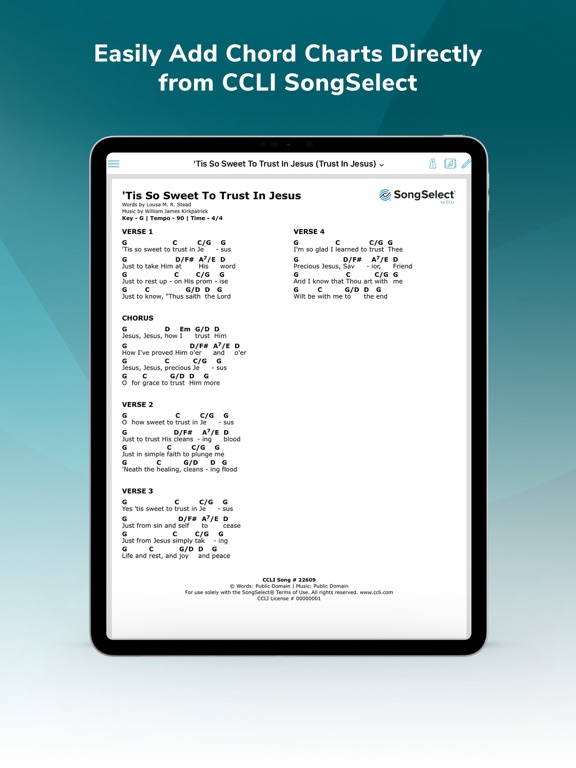 Screenshot #5 pour Charts by WorshipTools