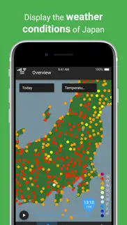 weather observations japan iphone screenshot 2