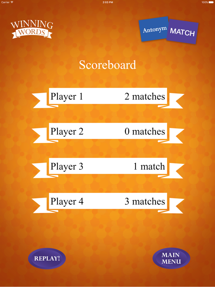 Antonym Match