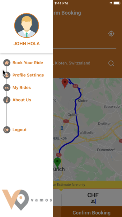 VAMOS Taxi Screenshot
