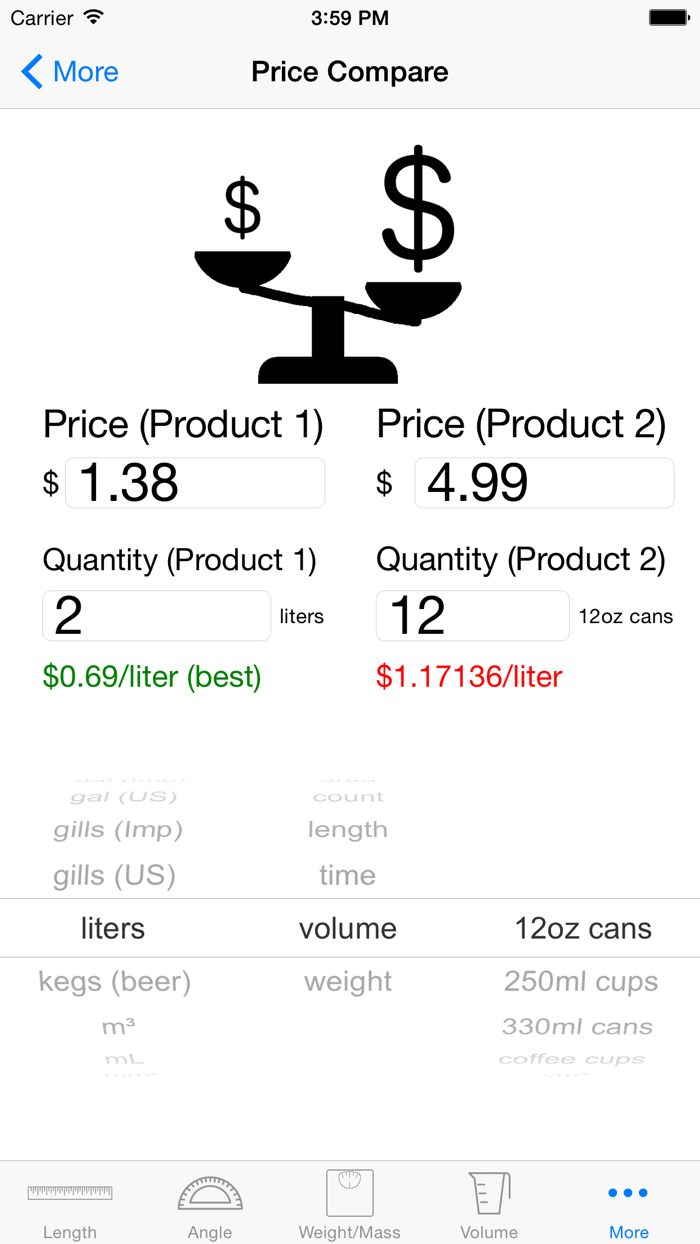 Meters and Milliradians