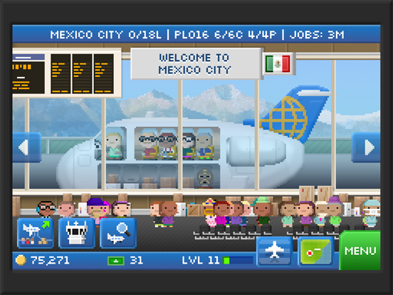 Pocket Planes: Airline Tycoon iPad app afbeelding 1