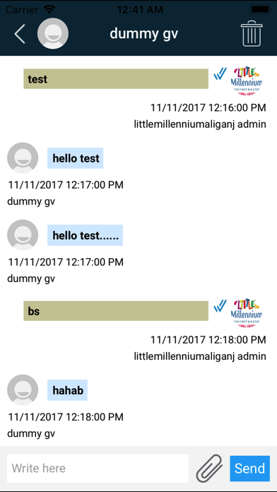 KidKonnect Teacher App Screenshot