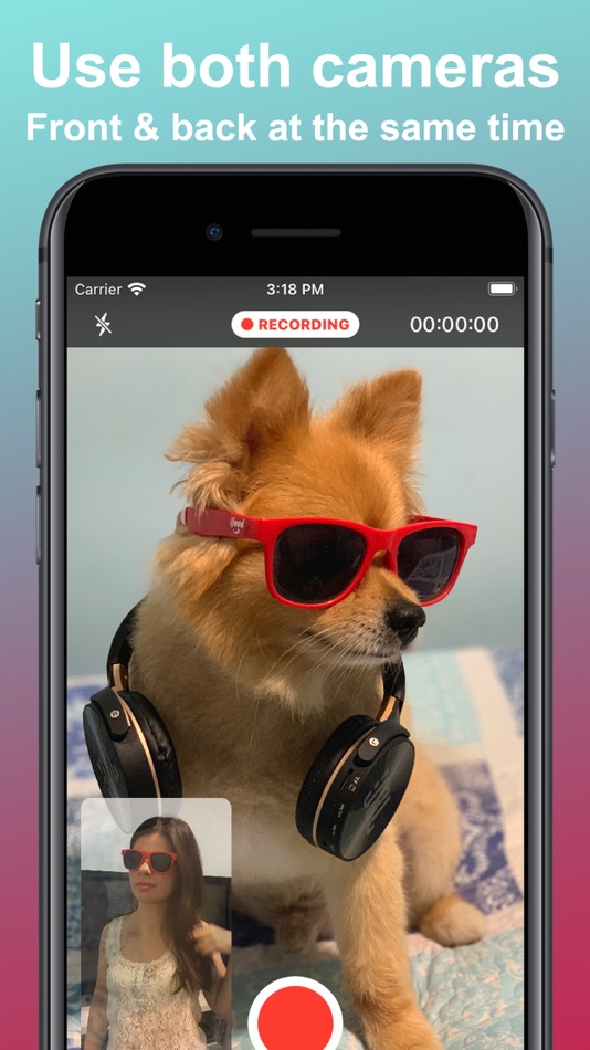 #2. Duet Camera - Dual Recording (iOS) By: Arthur Eduardo Skaetta Alvarez Desenvolvimento de Software LTDA.