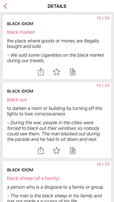 Color Food idioms in English Screenshot
