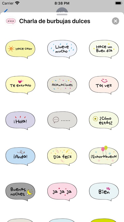 Charla de burbujas dulces