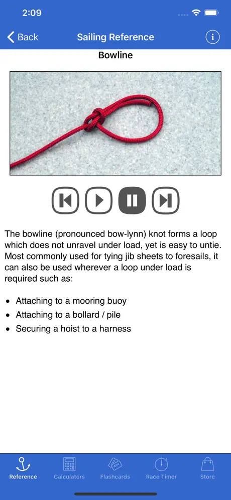 Sailing Reference