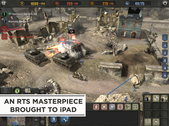 Company of Heroes iPad app afbeelding 1