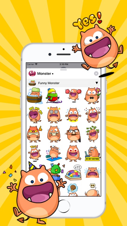 Crazy Monster Stickers
