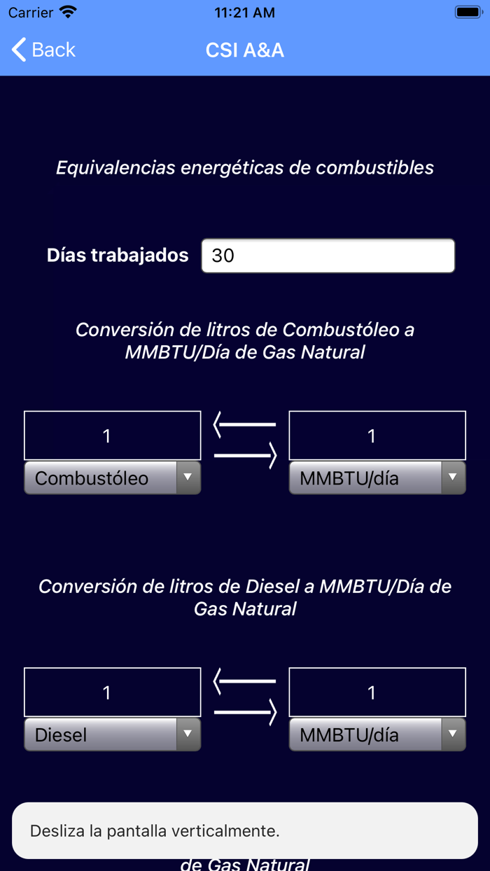 Conversiones CSI AyA