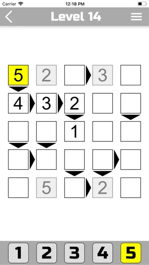 Screenshot von Futoshiki auf dem iPhone 3