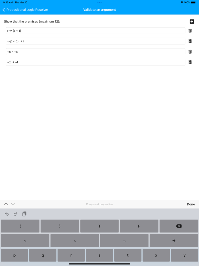 Propositional Logic Resolver