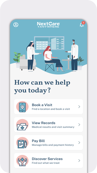 NextCare Anywhere Screenshot