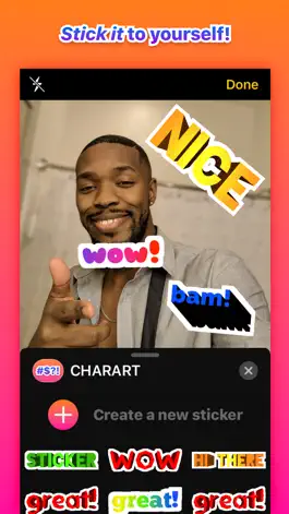 Game screenshot CHARART — Sticker Maker apk