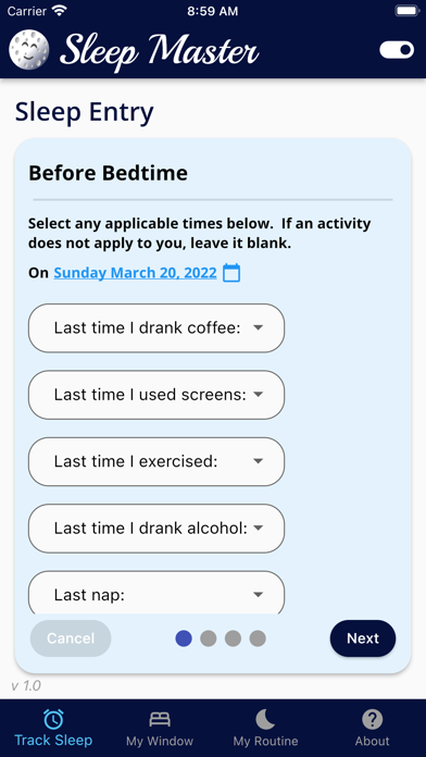 App screenshot