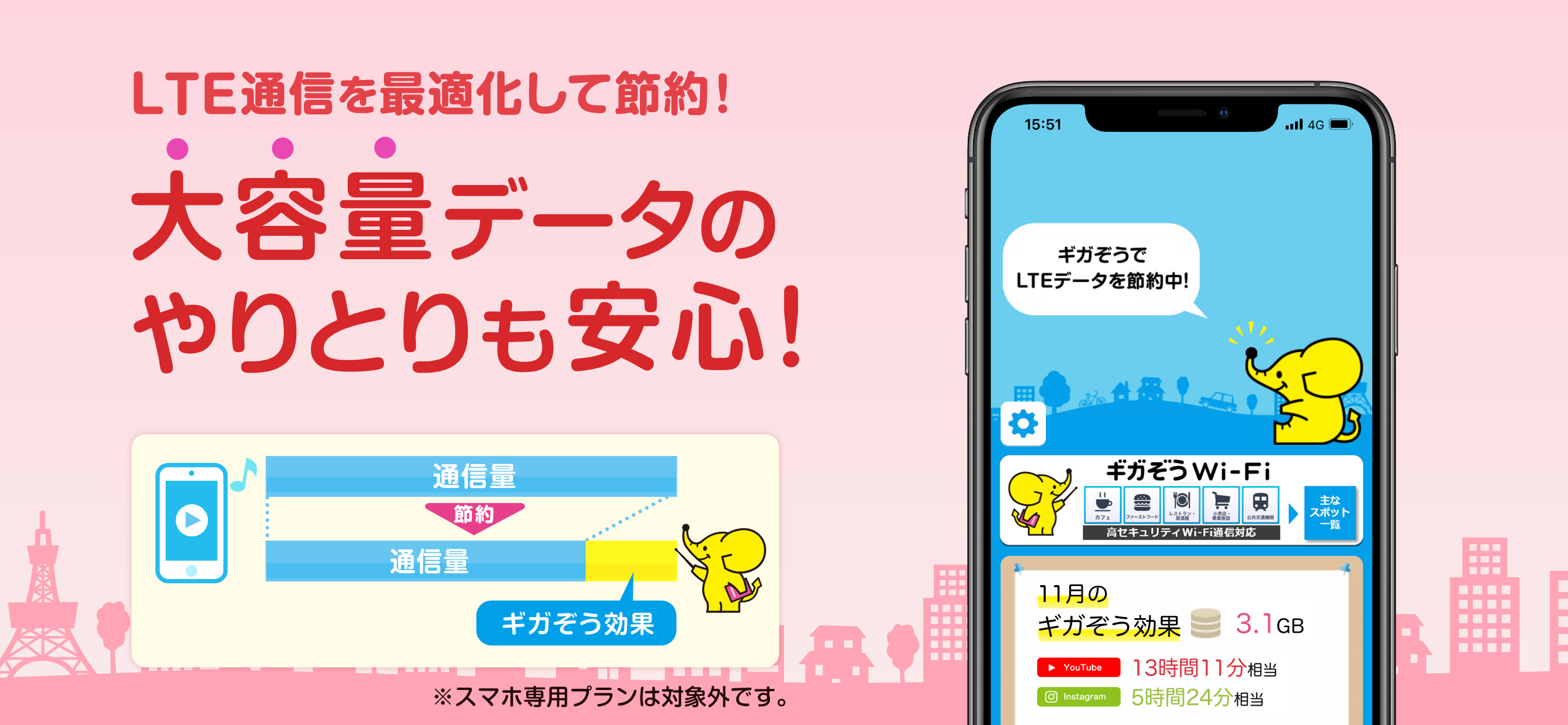 WiFi ギガぞうWi-Fi 安心安全にパケット通信量を節約 screenshot 6