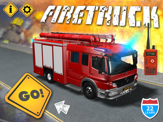 Kids Vehicles Fire Truck games iPad app afbeelding 1