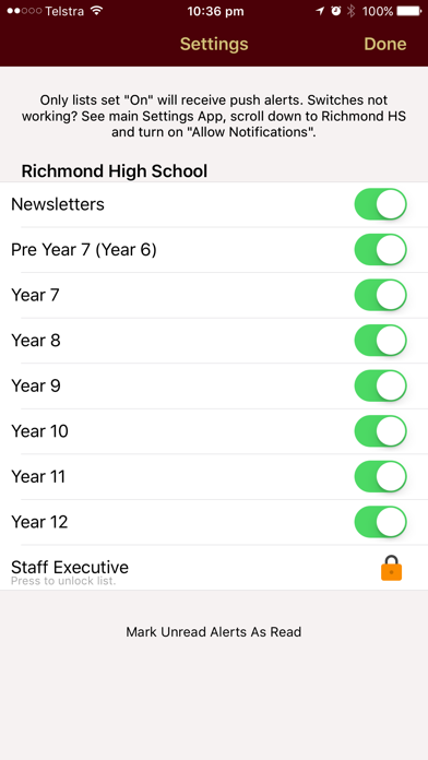 Richmond High School. Screenshot