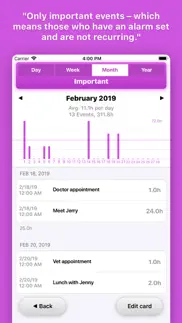 timeview - calendar statistics iphone screenshot 2