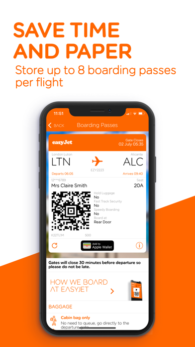 easyJet: Travel App Screenshot