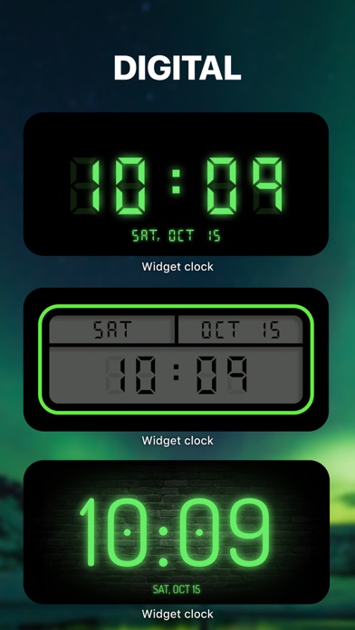 Screenshot #2 pour Clock Widget for Home Screen +