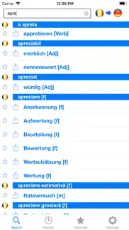 german romanian dictionary iphone screenshot 2