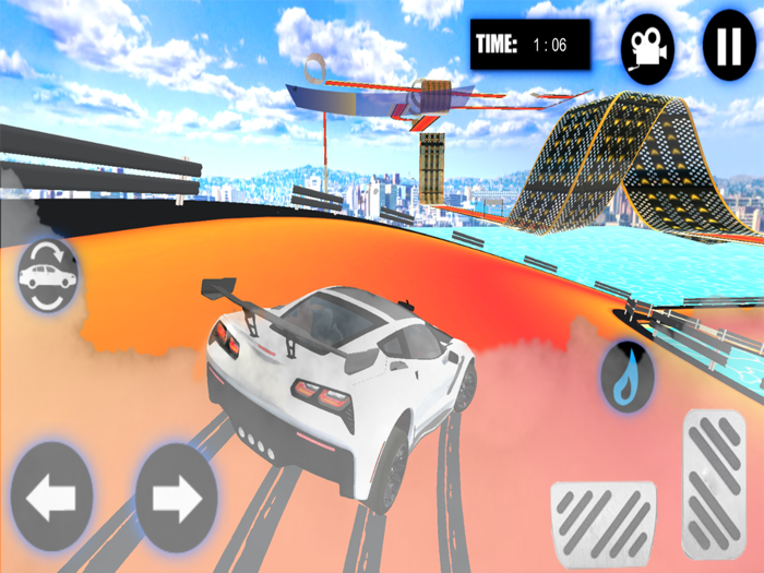 Flying Car Stunts - Car Games